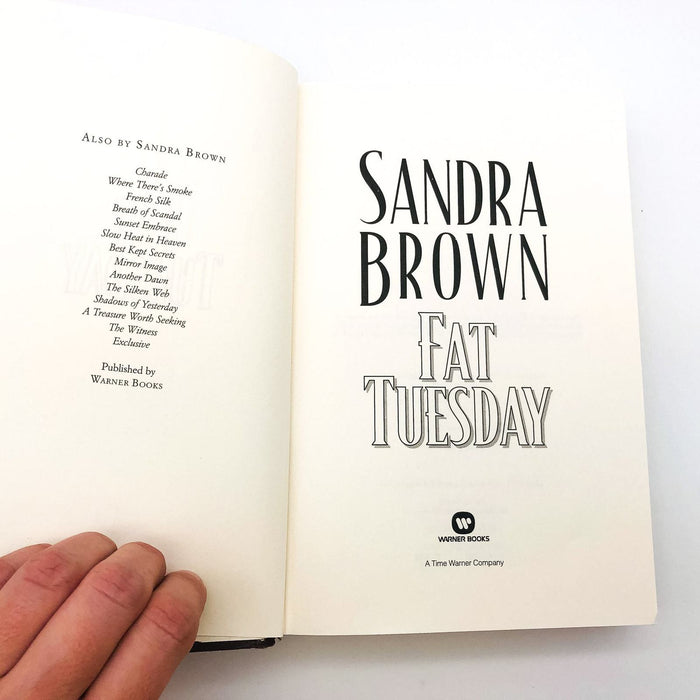 Fat Tuesday Hardcover Sandra Brown 1997 Suspense Cops Courtroom 1st Edition 7