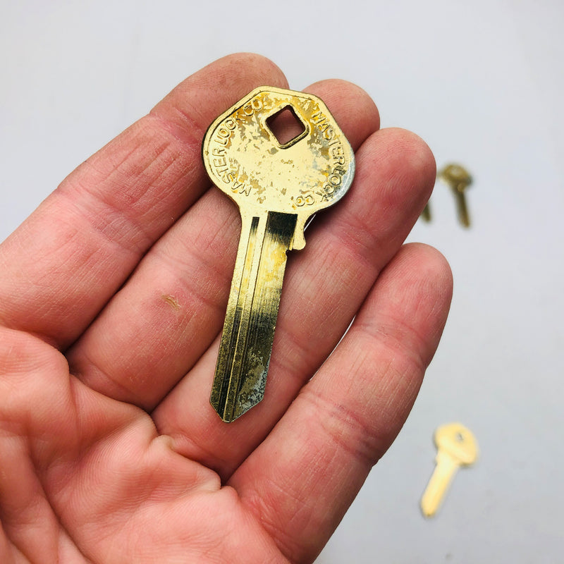 5x Master Lock 170K Key Blanks Vintage Padlock Uncut New Old Stock NOS