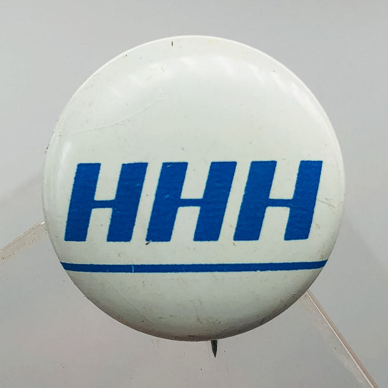 Hubert Horatio Humphrey HHH Button Pin .75" Presidential Campaign Politician 11