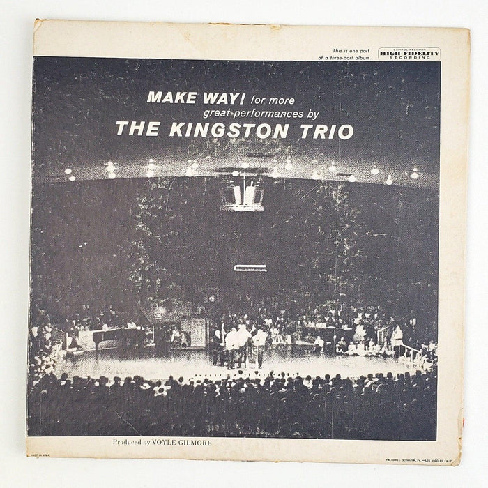 The Kingston Trio Make Way - Part 1 45 RPM EP Record Capitol 1961 2