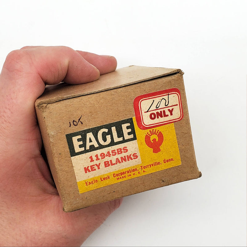 10x Eagle Lock Co Key Blanks 11945BS Brass USA Made Vintage NOS 4