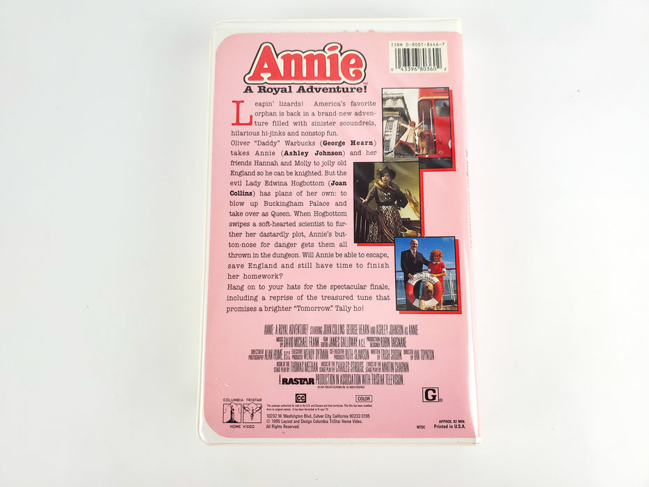 Annie A Royal Adventure VHS Tape 1995 Columbia Tristar