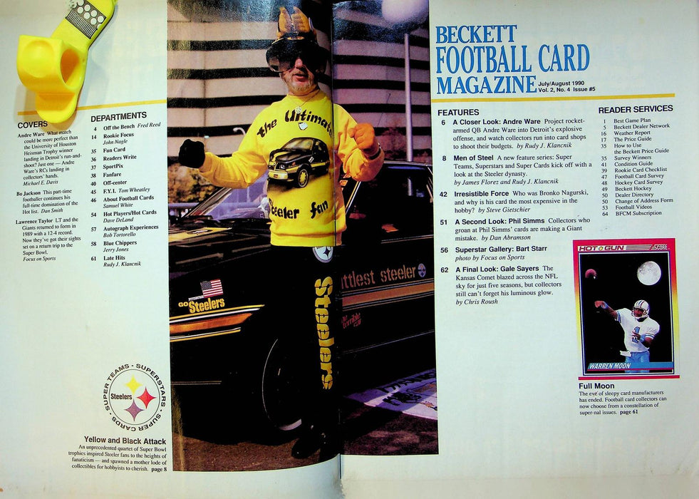 Beckett Football Magazine July 1990 # 5 Andre Ware Heisman Lawrence Taylor 3