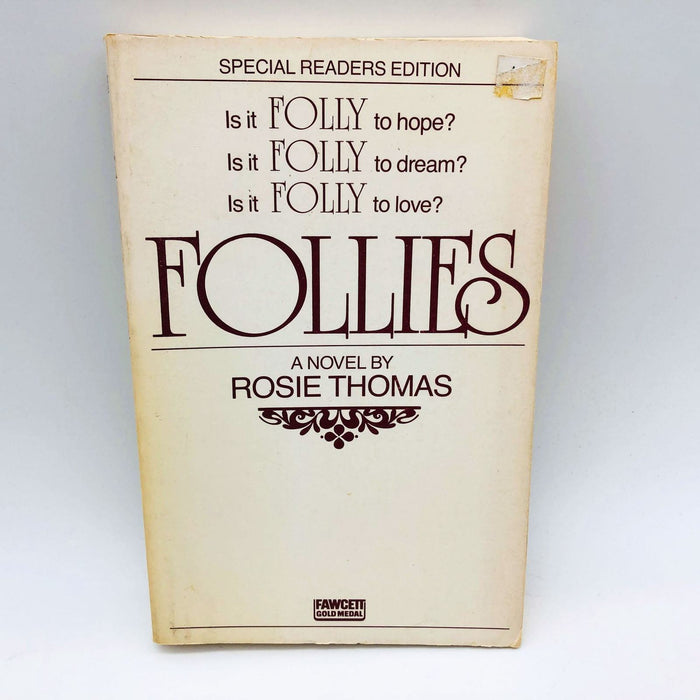 Rosie Thomas Book Follies Paperback 1984 1st Edition Uncorrected Proof Oxford 1