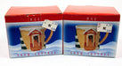 MCE Edi Sausalito: Ceramic Christmas Holiday Mugs - Snow Cottage, Set Of 2 | IOB 1