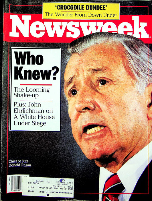 Newsweek Magazine December 8 1986 Reagan Oliver North Nicaragua Crocodile Dundee