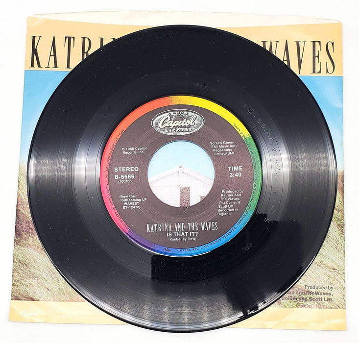 Katrina And The Waves Is That It? 45 RPM Single Record Capitol 1986 B-5566 4