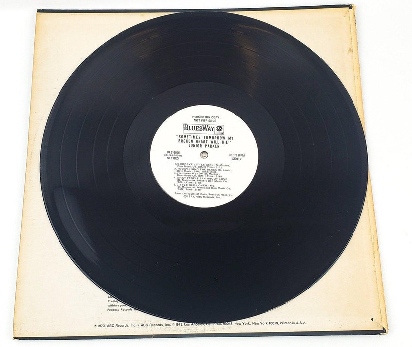 Junior Parker Sometimes Tomorrow My Broken Heart Will Die Record LP 1973 Promo 4
