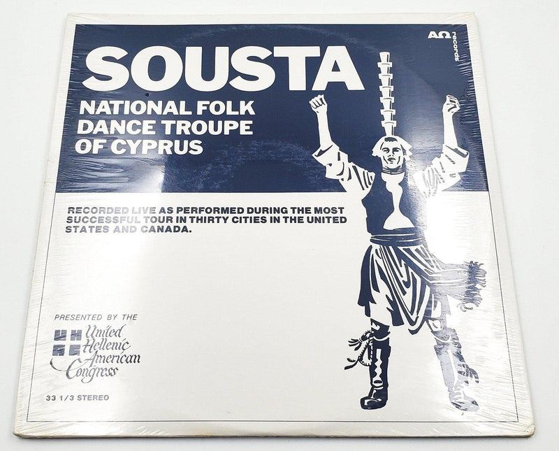 National Folk Dance Troupe Of Cypus Sousta 33 RPM 2x LP Record 1976 NEW SEALED 1