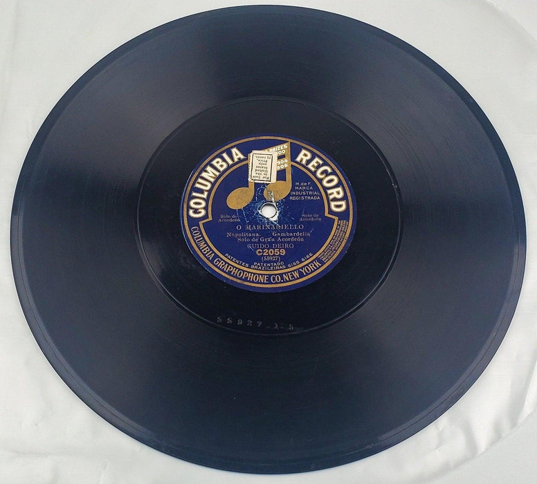 Guido Deiro 'O marenariello 78 RPM Single Record Columbia 1922 2