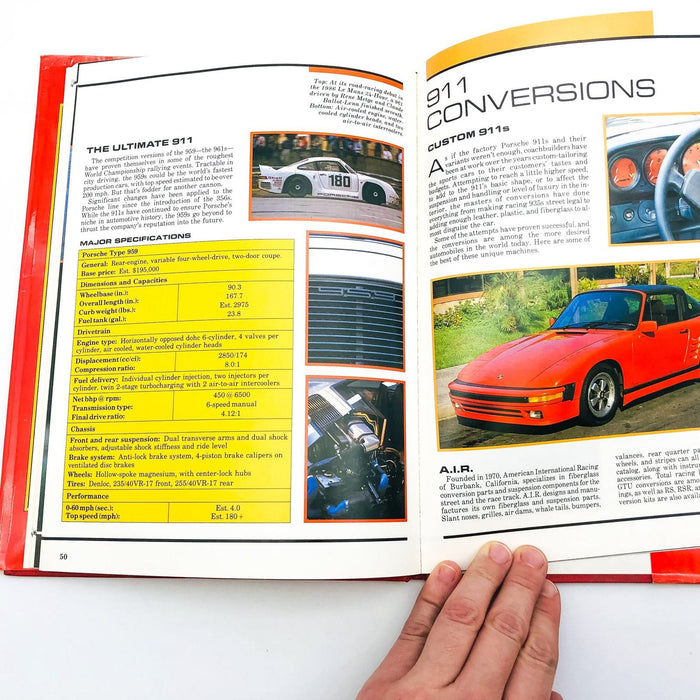 Porsche 911 HC Consumer Guide Editors 1987 1st Edition History Best Loved Model 11