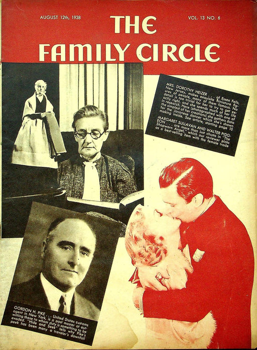 The Family Circle Magazine August 12 1938 Vol 13 No 6 Walter Pidgeon 1