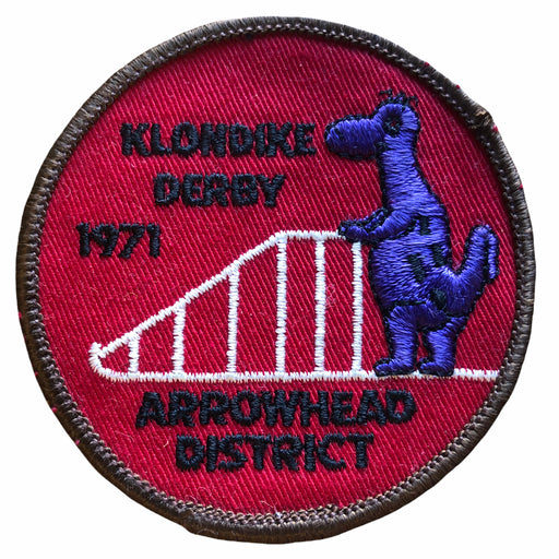 Boy Scouts Klondike Derby Patch Insignia 1971 Arrowhead District Vintage BSA 1