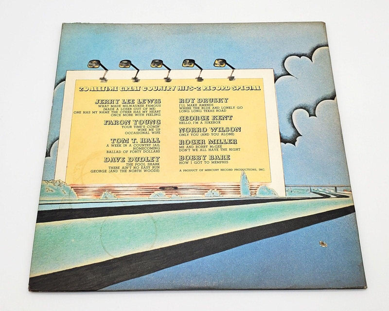 Country Giants 33 RPM Double LP Record Mercury Faron Young Bobby Bare Tom T Hall 2