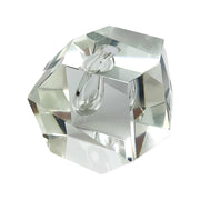 Faceted Crystal Orchid Bud Vase Geode Paperweight Mid Century Modern Art Glass 3