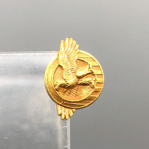 Ruptured Duck Honorable Discharge Lapel Button WW2 Gold Tone 1/2" 2