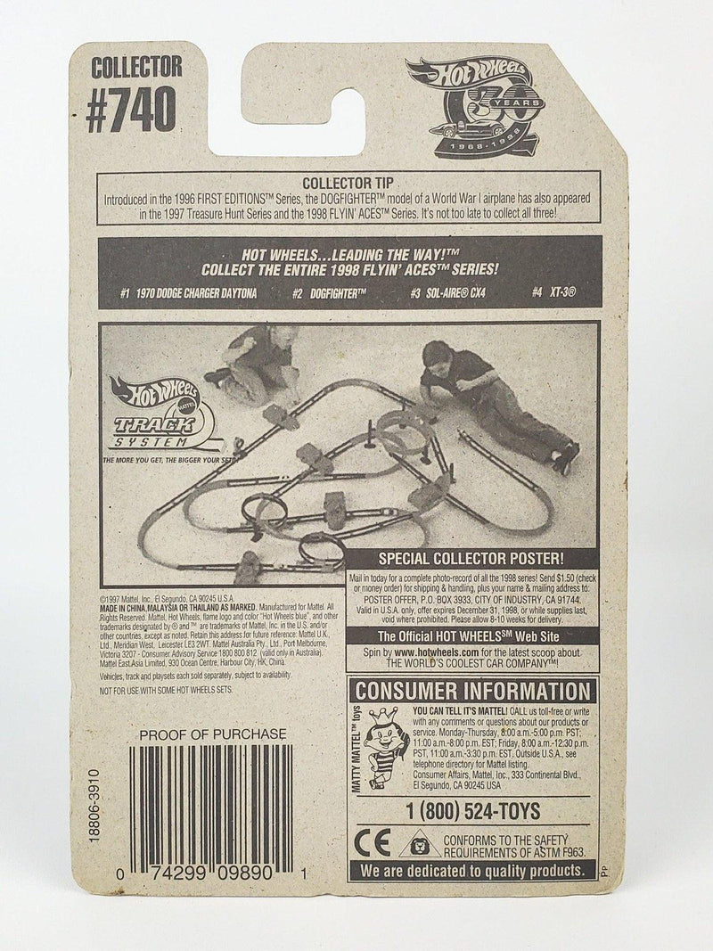 Hot Wheels 1998 Gray XT-3 Flyin' Aces 4/4 18806 2