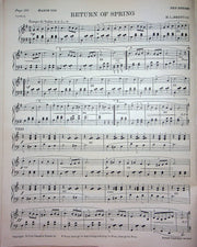 Elegy Chant Solennelle Sheet Music Piano Song Frederic Lacey 1934 Etude Magazine 2