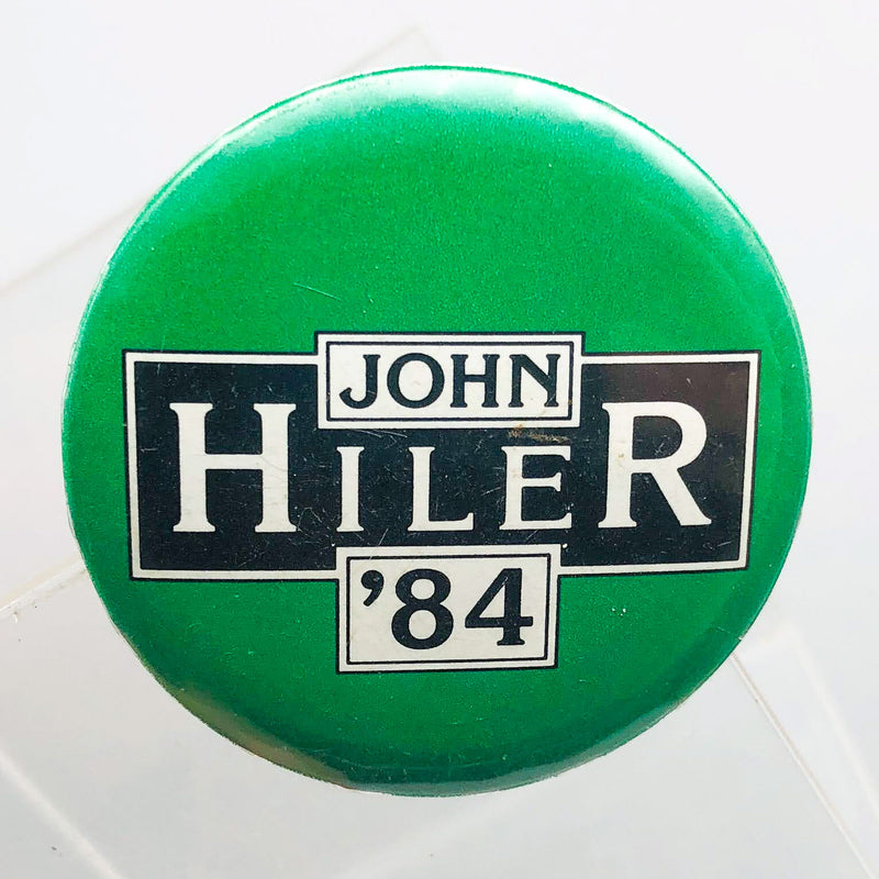 John Hiler 1984 Political Button 1.5" Pinback Campaign US Congress Vintage 3