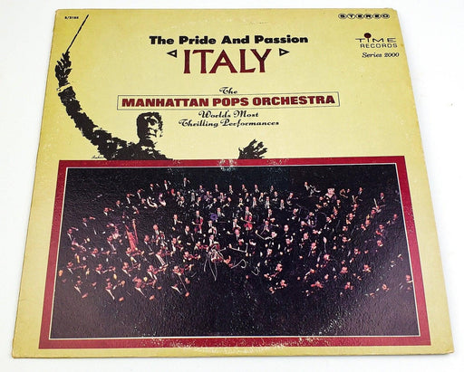 The Manhattan Pops Orchestra Italy, The Pride & Passion 33 RPM LP Record 1965 1