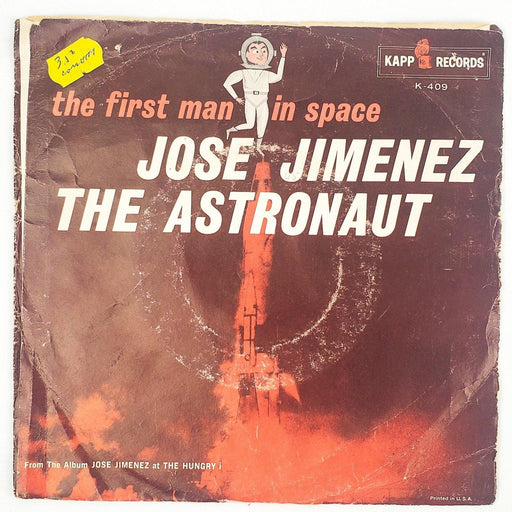 Jose Jimenez The Astronaut Record 45 RPM Single K-409 Kapp Records 1961 2