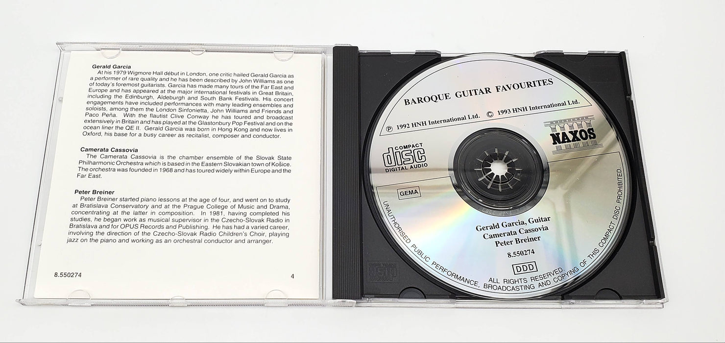 Antonio Vivaldi Baroque Guitar Favourites Album CD Naxos 1994 8.550274 5