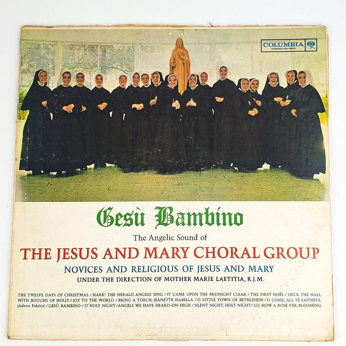Jesus & Mary Choral Group Gesu Bambino Record 33 RPM LP CS 8500 Columbia 1