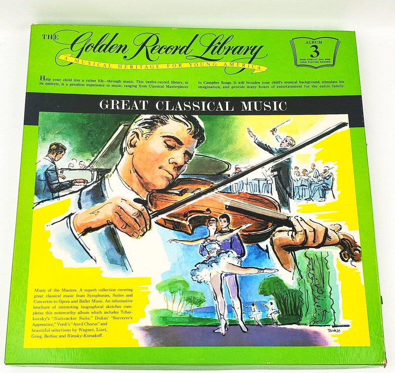 Great Classical Music Volume 3 Record 33 RPM LP Golden Record Library 1959 1