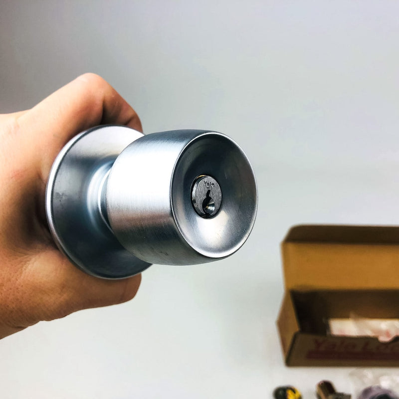 Yale Classroom Utility Lockset BR 5308 380AN 26D Satin Chrome New Old Stock NOS 3