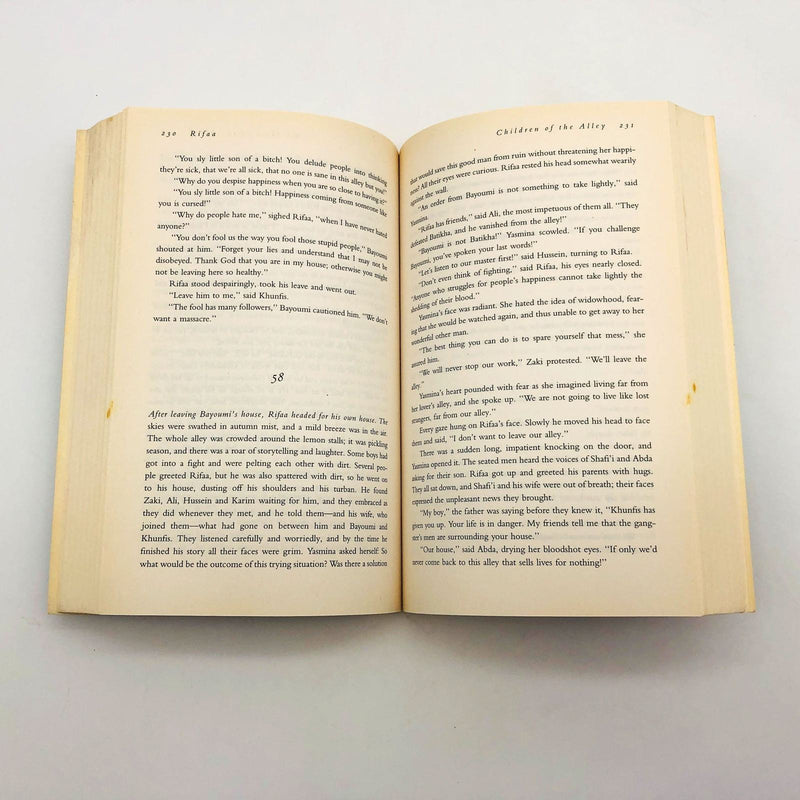 Naguib Mahfouz Book Children Of The Alley Paperback 1996 1st Anchor Egypt Life 8