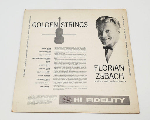 Florian Zabach Golden Strings 33 RPM LP Record Mercury MGW 12172 2