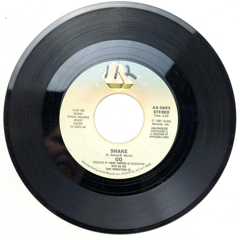 GQ 45 RPM 7" Single Shake / Face To Face Record Arista AS 0603 2