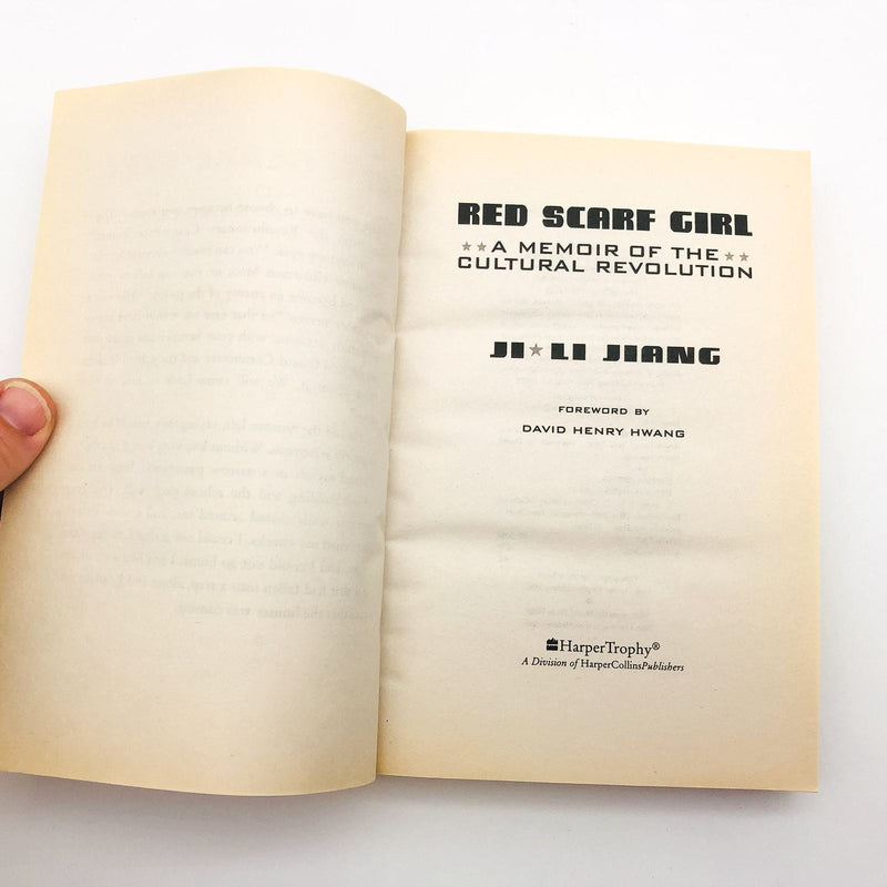 Red Scarf Girl Paperback Ji Li Jiang 1997 Chinese Girl Communist Party Struggle 6