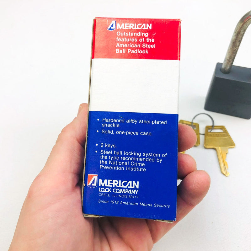 Vintage American Lock Company Steel Ball Padlock Model 11 KA26338 New Old Stock 11