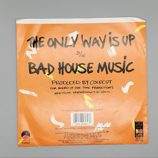 Yazz The Only Way Is Up Single Record Elektra Records 1988 7-69365 2