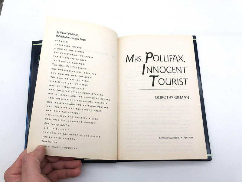 Mrs. Pollifax Innocent Tourist Dorothy Gilman 1997 Fawcett First Edition Print 7