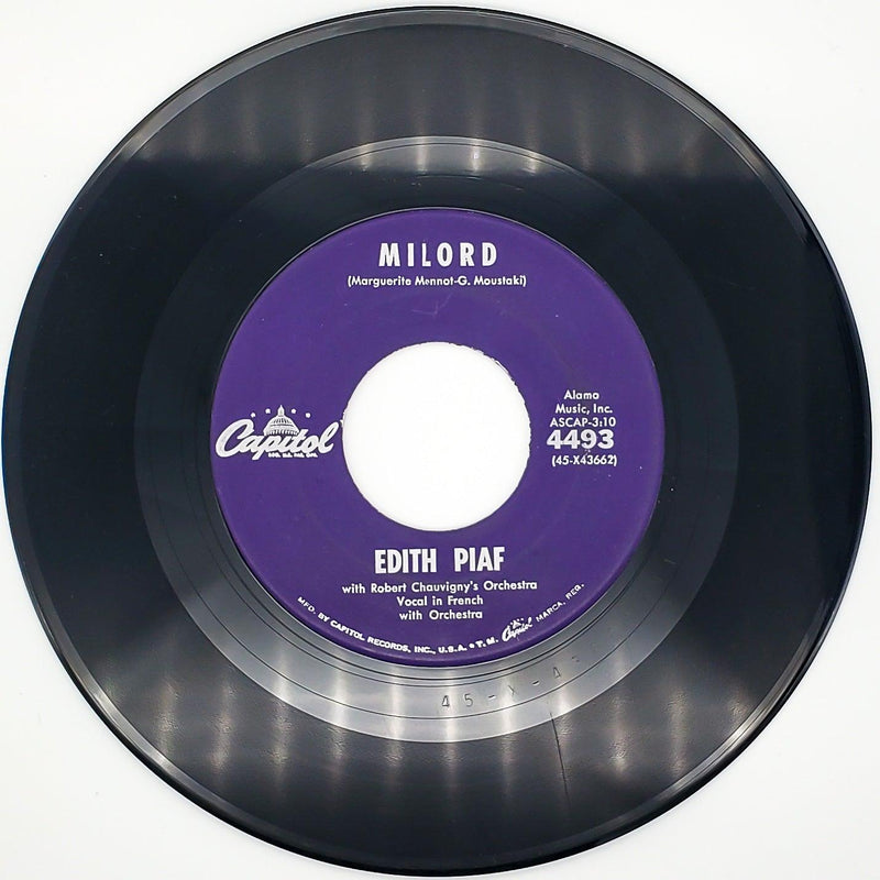 Franck Pourcel Milord Record 45 RPM Single 4493 Capitol Records 1960 2