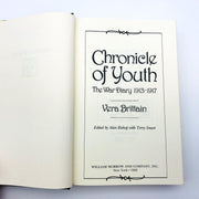 Chronicle Of Youth Hardcover Vera Brittain 1982 The War Diary Nurse World War 1 8
