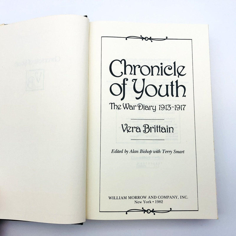 Chronicle Of Youth Hardcover Vera Brittain 1982 The War Diary Nurse World War 1 8