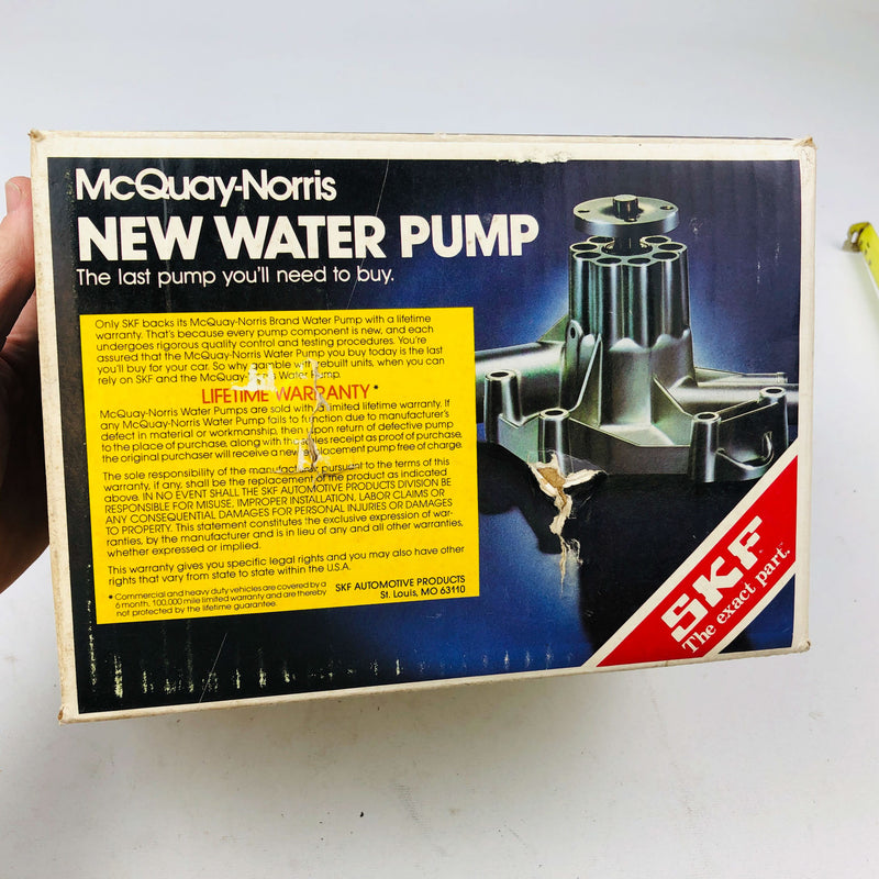 McQuay Norris PC-583 Water Pump For 1990 Jeep Cherokee 2.5L L4 New NOS J8134321