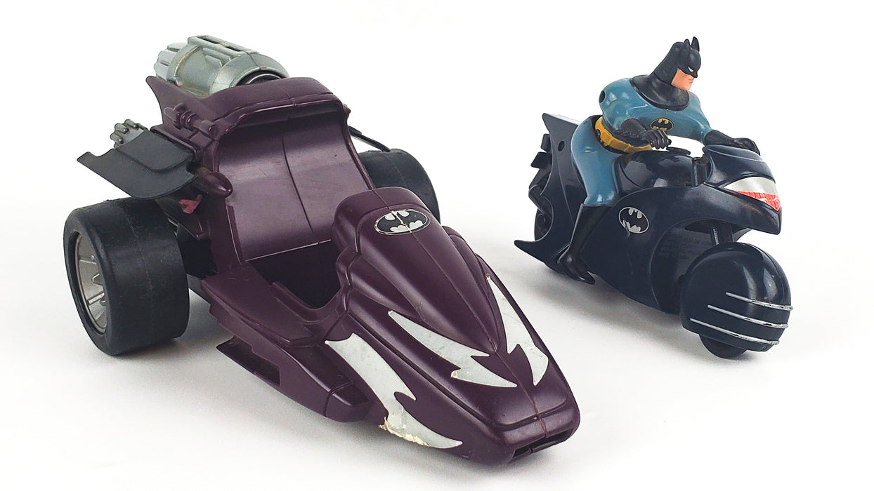 1990's Kenner Batman Motorcycle & Crime Stalker | FOR PARTS REPAIR