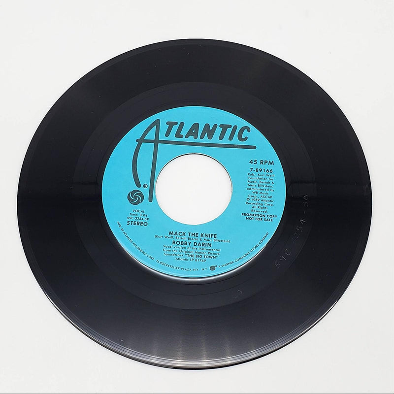 Bobby Darin Mack The Knife Single Record Atlantic Records 1987 7-89166 PROMO 1