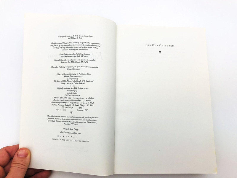 The Letters Of Edith Wharton Paperback R W B Lewis 1989 Women Authors Letters 8