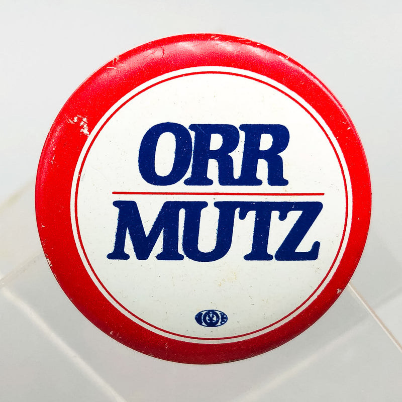 Orr Mutz Political Button 1.5" Indiana Governor Campaign Robert Bob Vintage 4