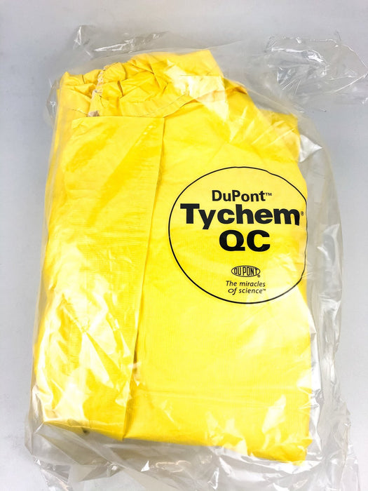 Dupont Hooded Chemical Resistant Coveralls SZ Medium Yellow Tychem R 2000 4pk 1