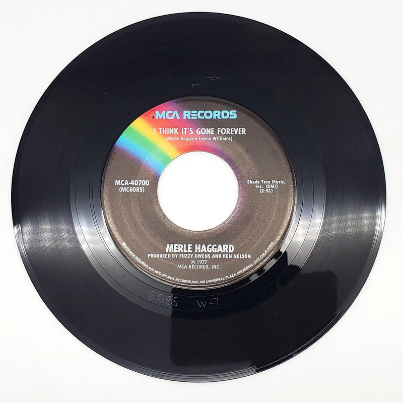 Merle Haggard If We're Not Back In Love By Monday 45 RPM Single Record MCA 1977 2