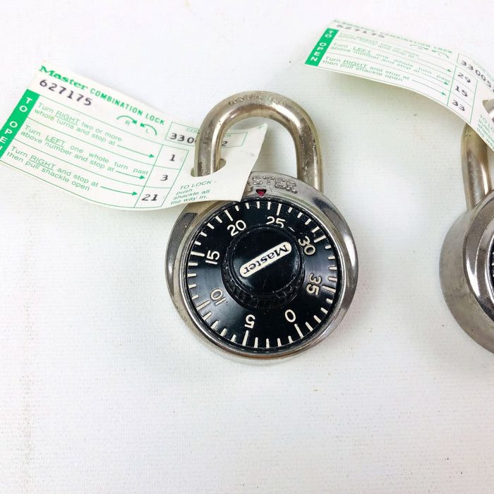 2ct Master Key Controlled Combination Lock Padlock 1.25" Hasp New NOS 627175 4