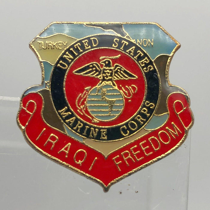 US Marine Corps USMC Lapel Pin Iraqi Freedom Veteran Epoxy Enamel Pinback 6