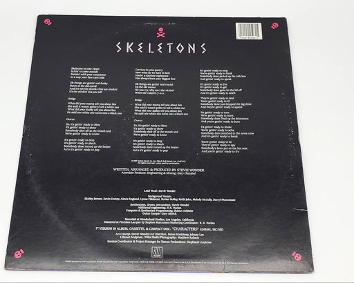 Stevie Wonder Skeletons Single Record Motown 1987 4593MG 2
