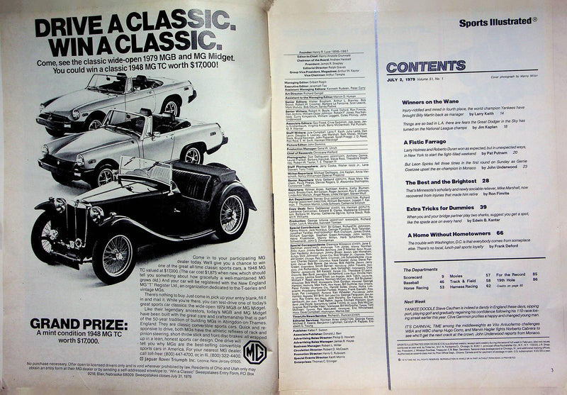 Sports Illustrated Magazine July 2 1979 Duran Overwhelms Palomino Boxing Fights